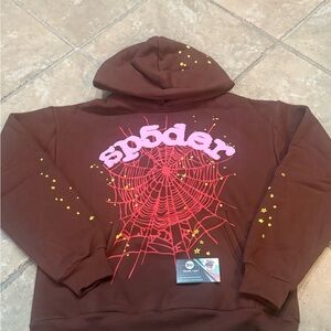 Brown Og Web Spider Worldwide Hoodie